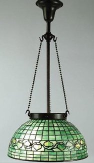 Tiffany Trailing Leaf Pattern Hanging Shade Tiffany Trailing Leaf Pattern Hanging Shade